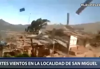 Piura: Fuertes vientos se registraron en la localidad de San Miguel