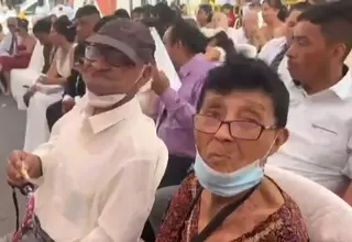 Piura: Pareja de abuelos se casan después de 56 años en matrimonio comunitario