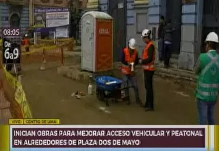 Plaza Dos de Mayo: inician obras para mejorar accesos