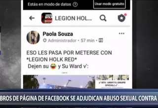 Plaza Norte: Miembros de página de Facebook se adjudican violación contra joven