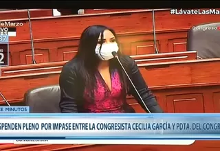 Congreso: Pleno Mujer fue suspendido tras agresión verbal de Cecilia García a la presidenta Mirtha Vásquez