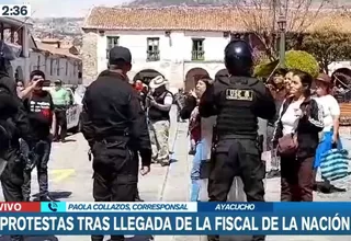 Pobladores protestaron contra la Fiscal de la Nación en Ayacucho