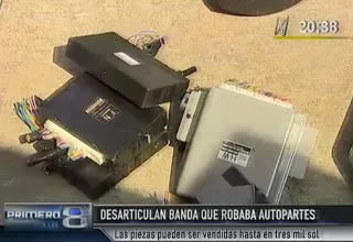 Policía detuvo a banda de ladrones de autopartes en Barrios Altos
