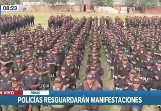 Policía dispone 11 800 agentes exclusivamente para el control de disturbios en Lima