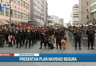 Policía Nacional del Perú presenta Plan Navidad Segura 2022