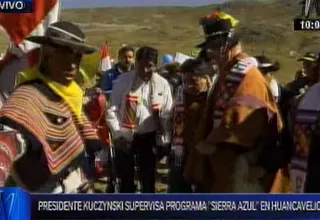 PPK supervisó programa Sierra Azul en Huancavelica
