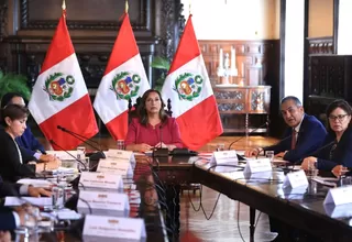 Presidenta Boluarte lideró primera sesión ordinaria del Consejo Nacional de Seguridad Ciudadana