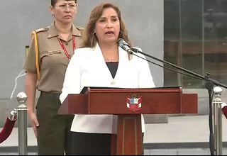 Presidenta Boluarte participó en ceremonia fúnebre de suboficial PNP Olenka Cabrera