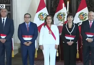 Presidenta Boluarte tomó juramento a tres nuevos ministros de Estado