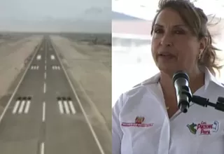 Presidenta Dina Boluarte inauguró pista de aterrizaje y torre de control del Aeropuerto Jorge Chávez