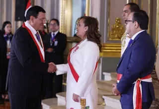 Presidenta Dina Boluarte recibió el saludo de altas autoridades de la Nación por 28 de julio