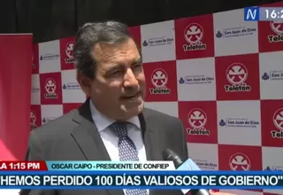 Óscar Caipo: "Hemos perdido 100 días valiosos de Gobierno"