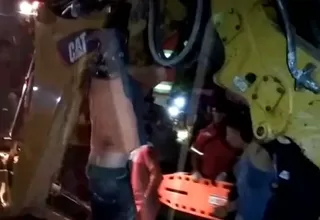 Pucallpa: Dos obreros rescatados tras quedar atrapados en zanja