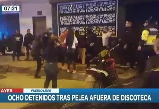 Pueblo Libre: Ocho intervenidos tras pelea en puerta de discoteca