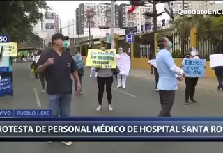 Pueblo Libre: Personal médico del Hospital Santa Rosa realiza protesta