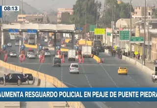 Puente Piedra: Aumenta resguardo policial en peaje tras anuncio de protesta