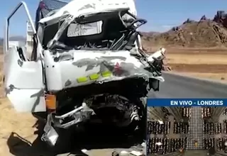 Puno: Choque de tráiler boliviano y camión deja dos muertos