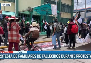 Puno: Familiares de fallecidos durante protestas rechazan participación de policías en la Fiesta de la Candelaria