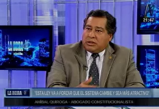 Quiroga: “Ley que permite retiro de los fondos de las AFP es constitucional”