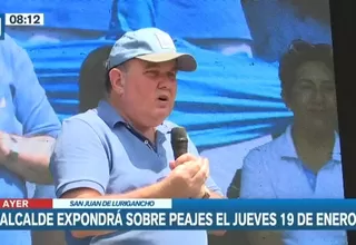 Rafael López Aliaga anunció que expondrá sobre los contratos de los peajes este 19 de enero 