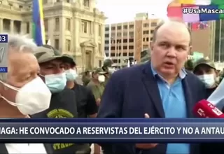 Rafael López Aliaga afirma que ha convocado a reservistas y no a Antauro Humala