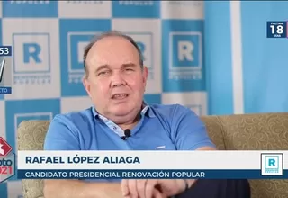 Rafael López Aliaga: “La microempresa debe tener una reestructuración de sus deudas a 7 años”