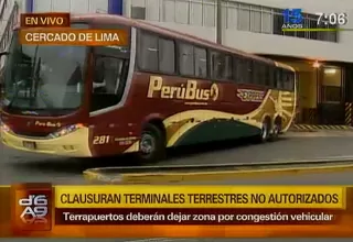 Terminales de buses clausurados por Municipalidad de Lima reabrieron sus puertas