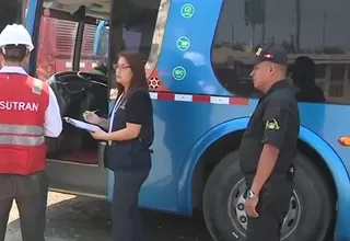 Realizan fiscalización de buses por Semana Santa