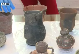 Recuperan más de 160 objetos arqueológicos de origen prehispánico