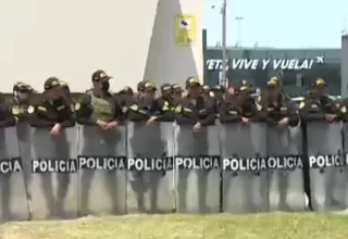 Incrementa resguardo policial en el Aeropuerto Internacional Jorge Chávez