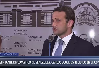 Representante diplomático de Guaidó en Perú fue recibido en el Congreso