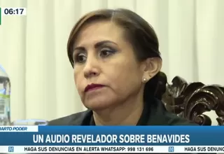 Un audio revelador sobre Patricia Benavides