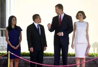 Humala es recibido por los reyes en el inicio de su visita de Estado a España