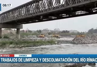 Río Rímac: Inician trabajos de limpieza y descolmatación ante fenómeno El Niño 
