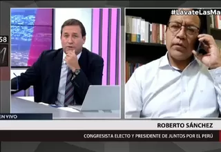 Roberto Sánchez: Pedro Castillo manifestó que Bermejo tendrá que dar cuenta de sus declaraciones