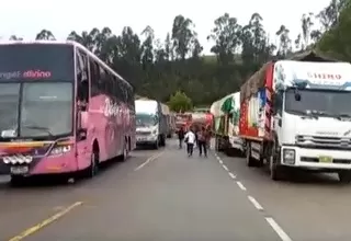 Ronderos bloquean carretera Chota- Chiclayo