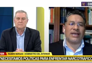 Rubén Vargas: "Necesitamos trabajar políticas integrales para enfrentar al narcotráfico"