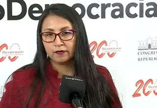 Ruth Luque sobre Geiner Alvarado: Yo voy a votar por la censura 