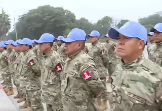 San Borja: Despiden a cascos azules que participarán en misión de paz