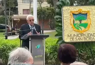 [VIDEO] San Borja: Develarán busto de Francisco Miró-Quesada