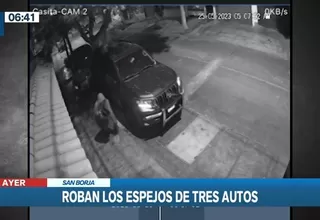 San Borja: Ladrón aprovechó poca iluminación en calle para robar autopartes