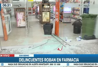 San Isidro: Delincuentes robaron costosos productos en farmacia