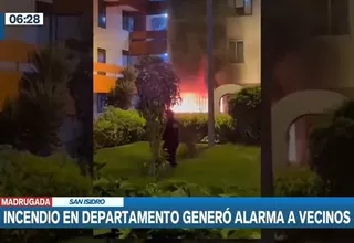 San Isidro: Incendio en departamento generó alarma en vecinos
