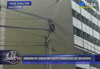 San Isidro: maraña de cables también inunda el centro financiero