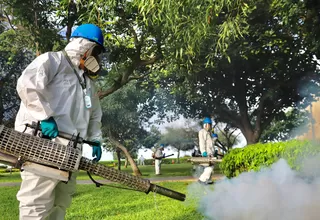 San Isidro: Municipalidad y el Minsa realizan fumigación contra el dengue en parques, jardines y espacios públicos