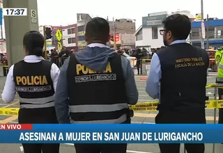 San Juan de Lurigancho: Asesinan a mujer frente a estación del Metro de Lima