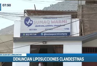 San Juan de Lurigancho: Intervienen local donde obstetriz realizaba liposucciones