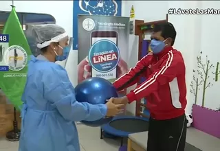 San Juan de Lurigancho: Pacientes que vencieron al COVID-19 realizan terapia física