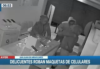 San Juan de Miraflores: Exigen captura de ladrones que robaron maquetas de celulares