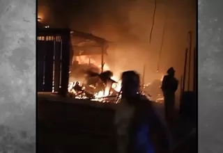 San Juan Miraflores: Incendio destruyó tres casas y dejó damnificadas a familias